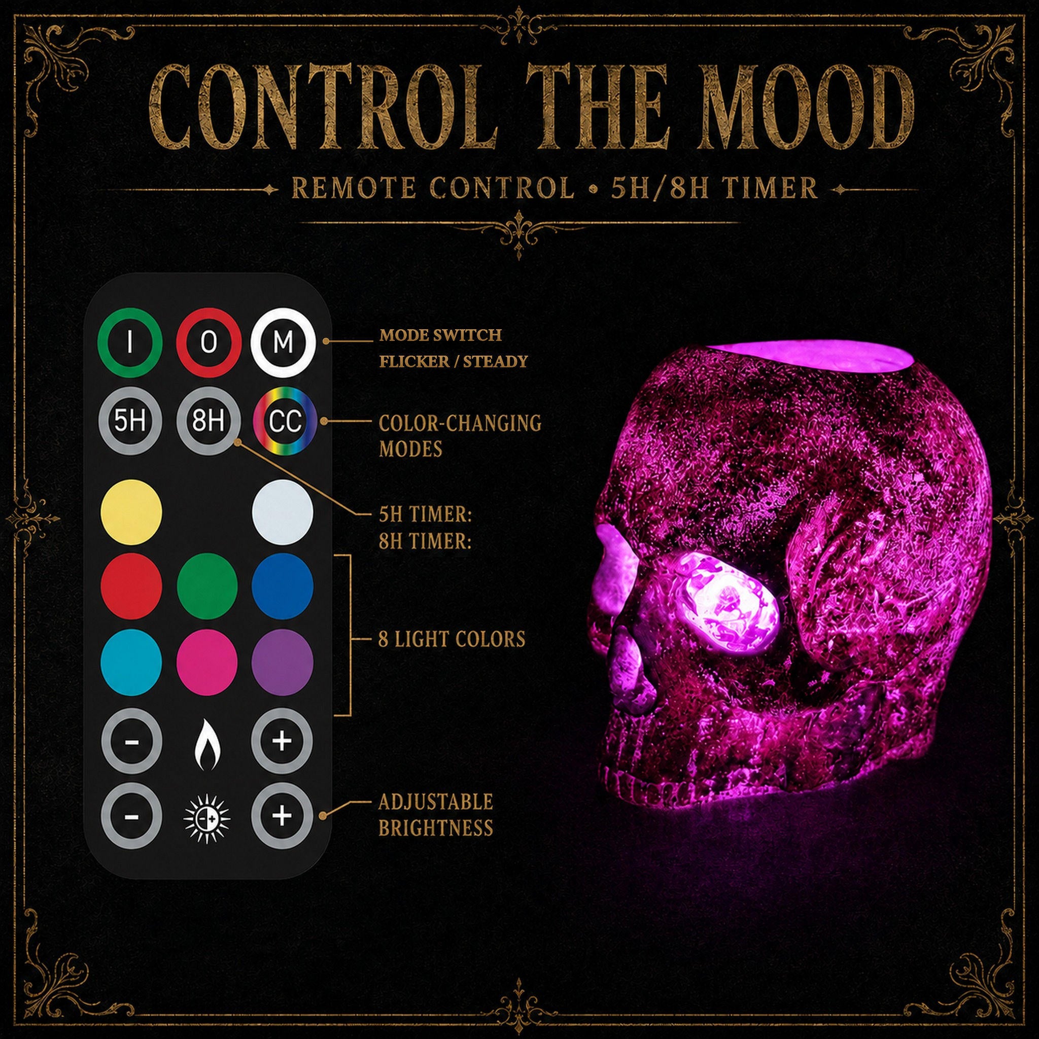 The Hollow Relic — LED Skull Mood Light
