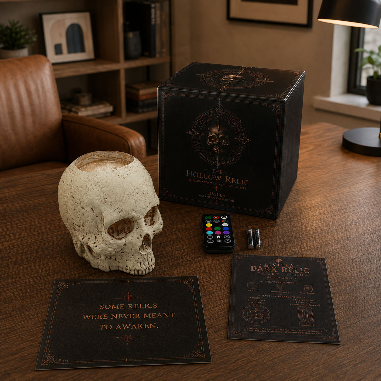 The Hollow Relic — LED Skull Mood Light