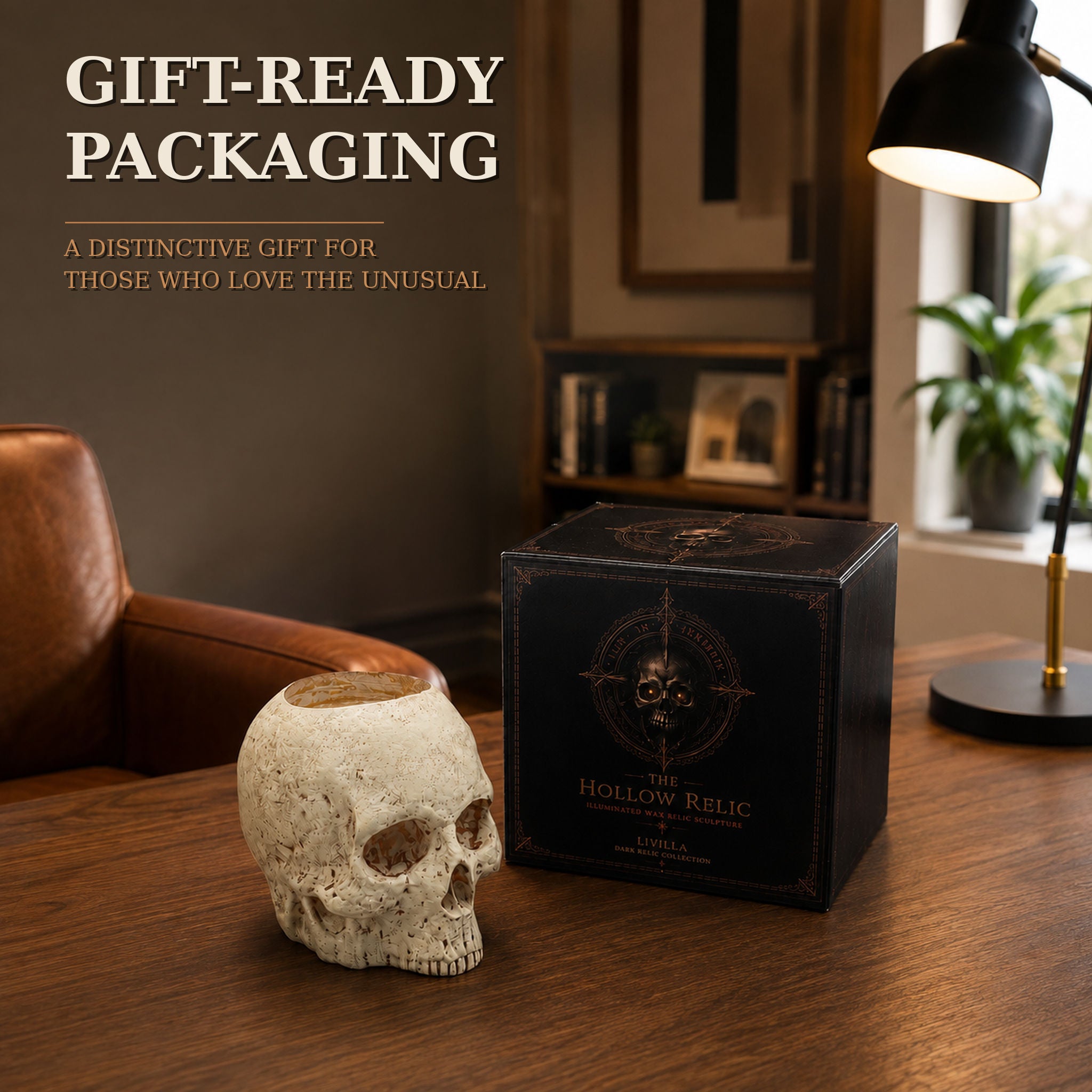 The Hollow Relic — LED Skull Mood Light