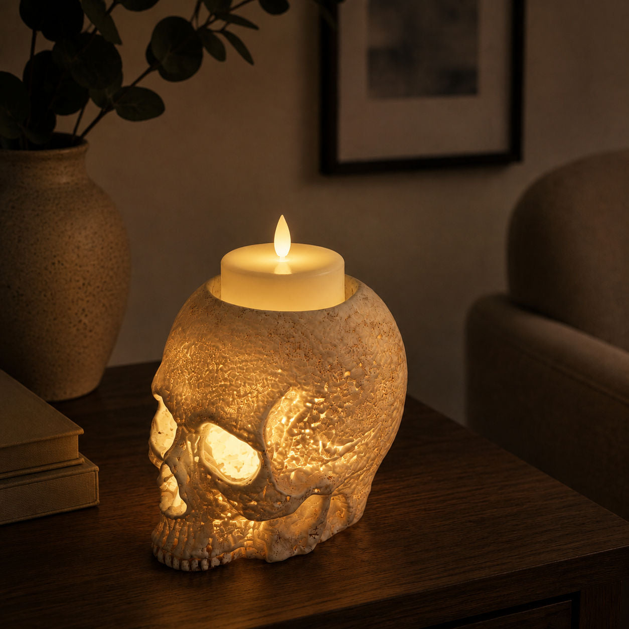 The Hollow Relic — LED Skull Mood Light