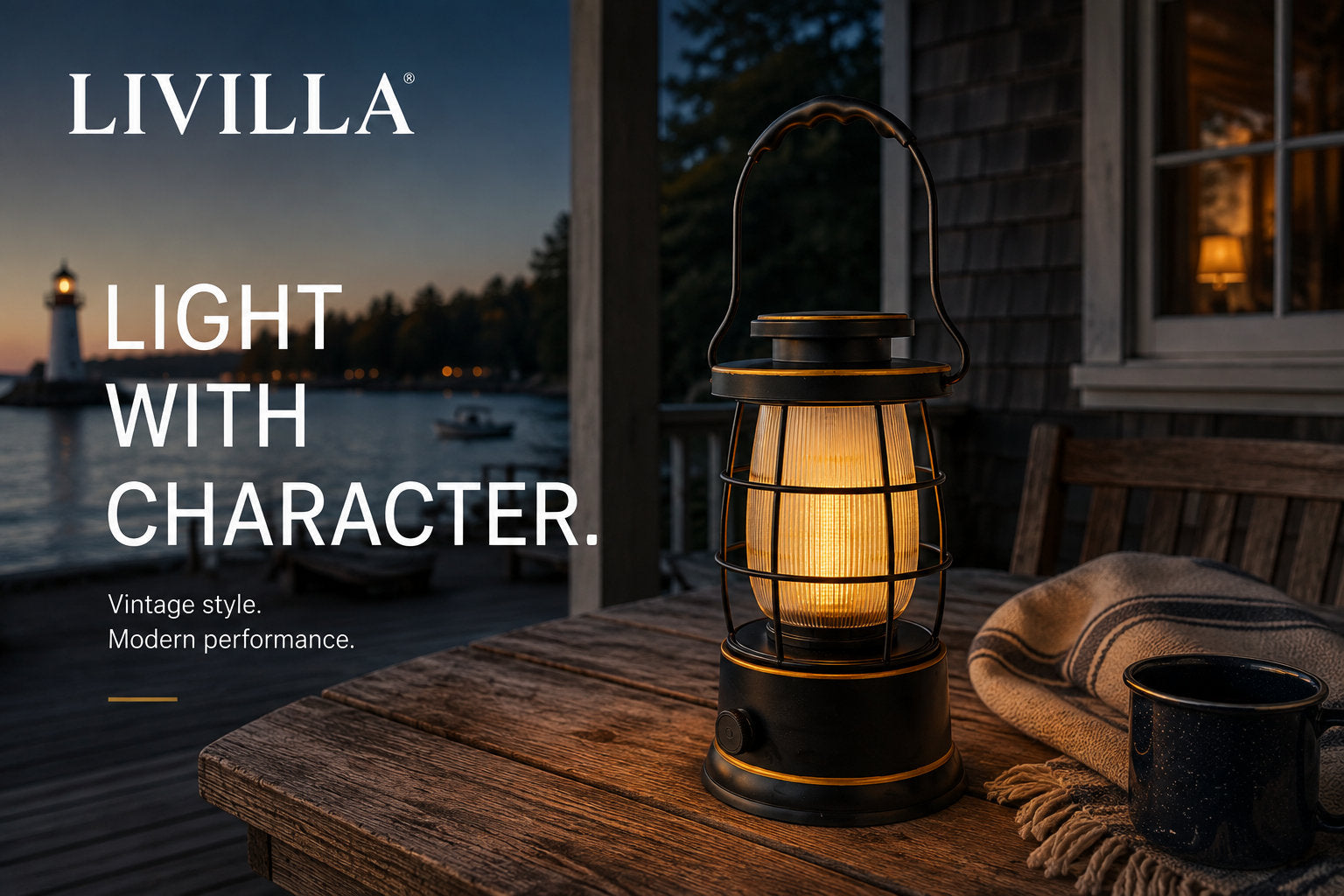 Harbor Outdoor LED Lantern