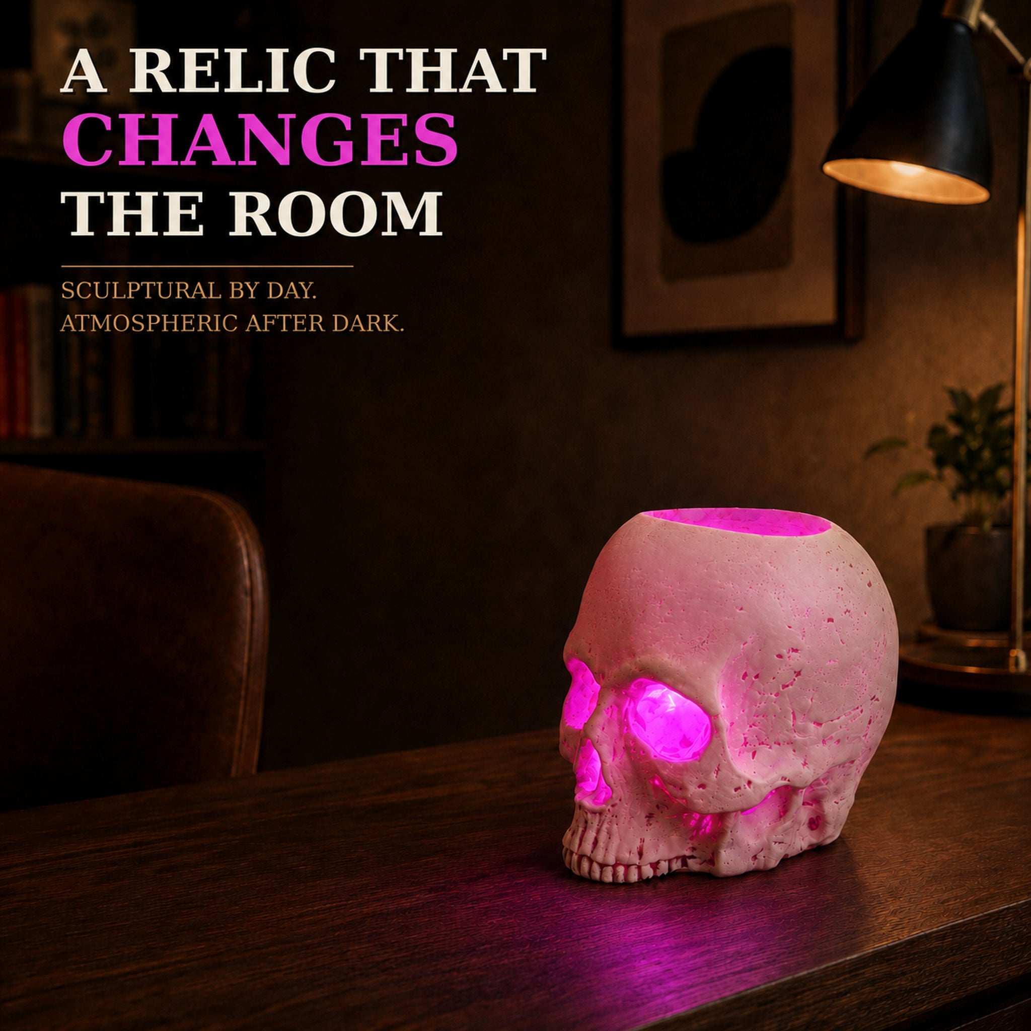 The Hollow Relic — LED Skull Mood Light
